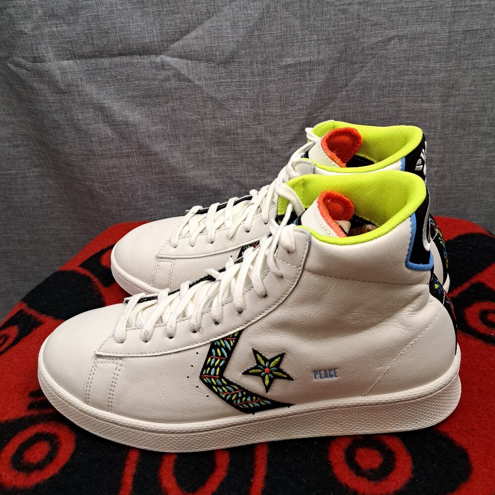 %Converse Pro Leather Peace & Unity Shoes 172187C Men's / A 48
